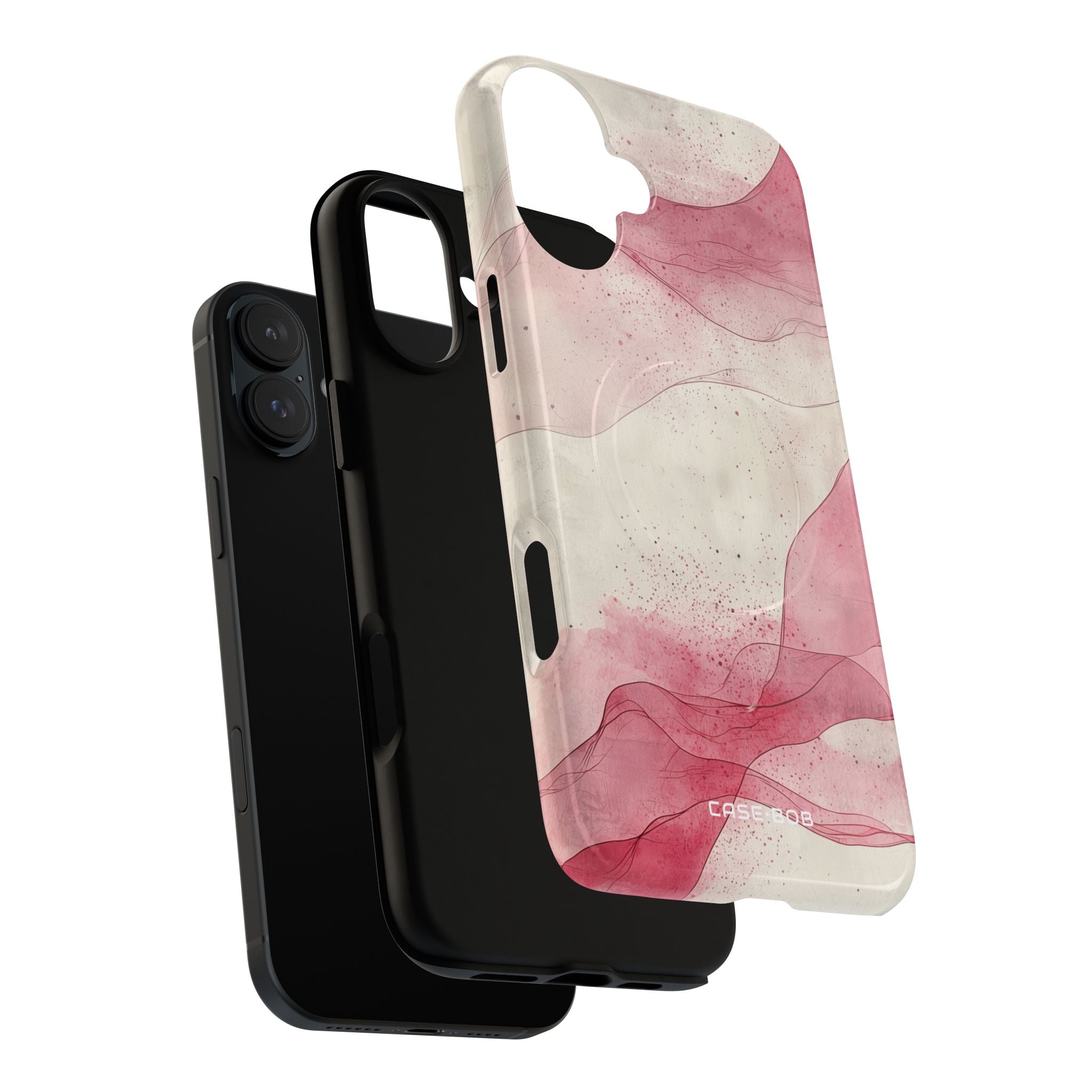 Crimson Waves iPhone 16 Plus Case - Tough+
