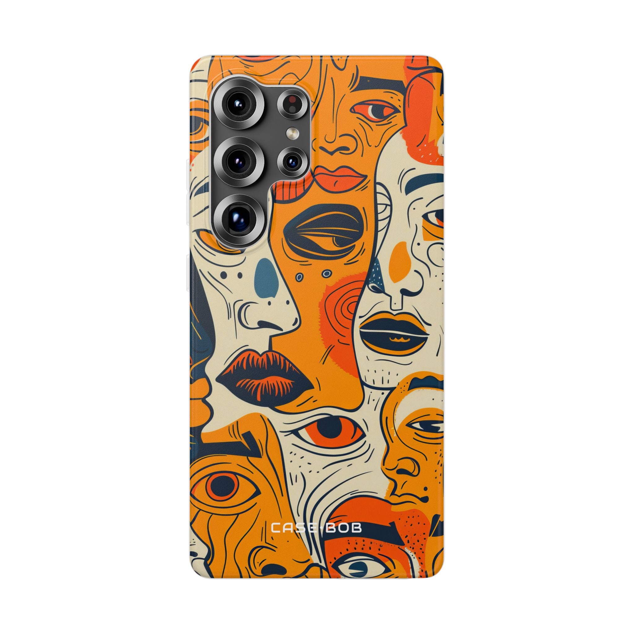 Tangled Faces Sunset Samsung S25 Ultra Case - Soft