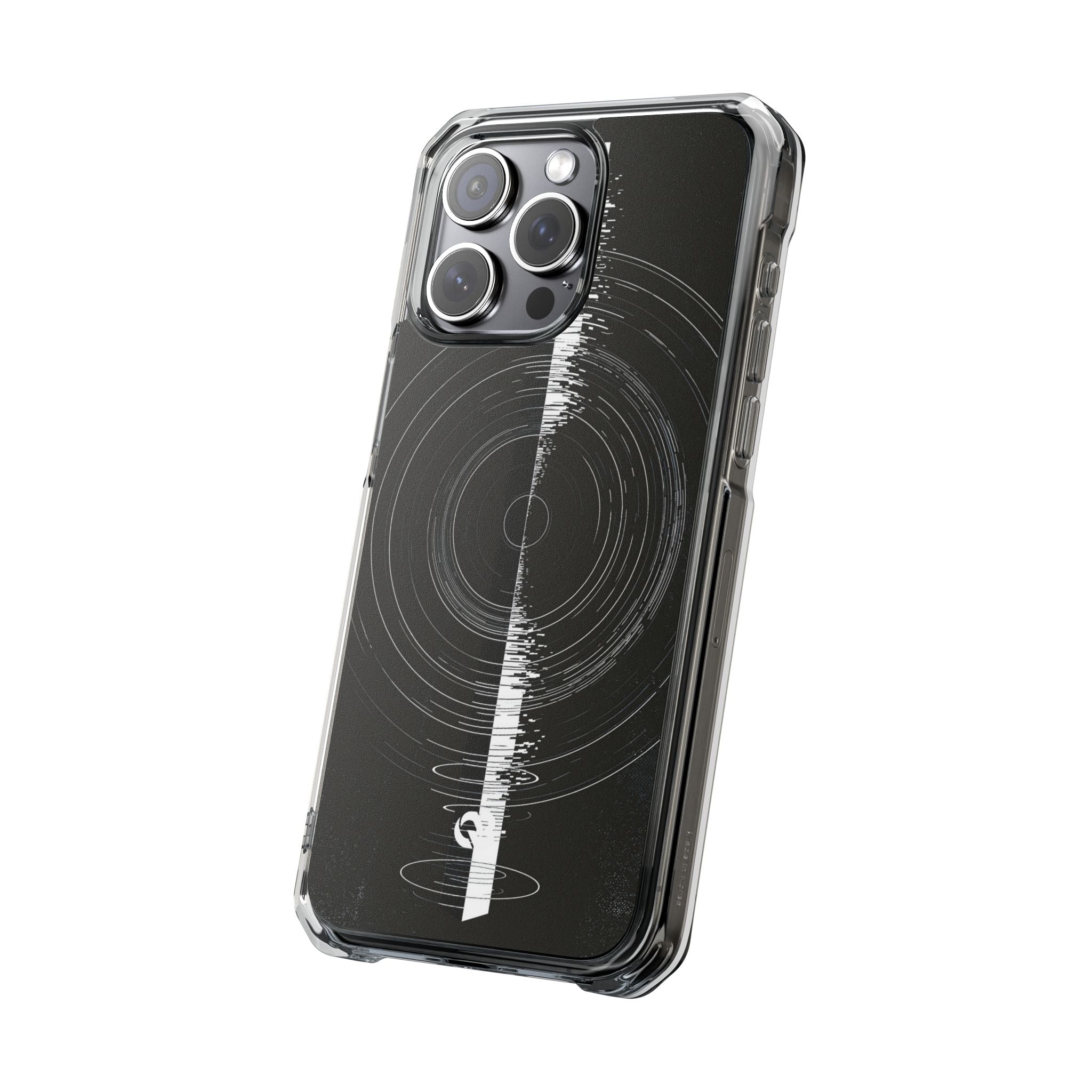 Black Impact MagSafe Phone Case for iPhone - Obsidian Orbital Signal