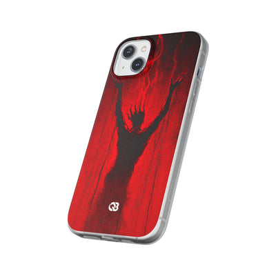 Crimson Shadow Ascent · Soft Custodia per iPhone