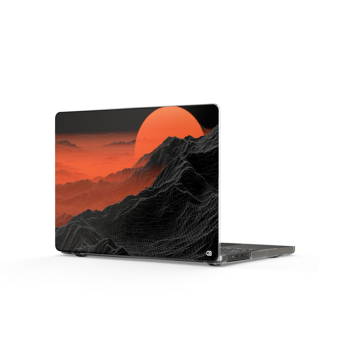 Solar Ridge Mesh · Clear Hard Case for MacBook · Black