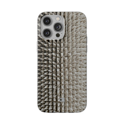 Beige Lite Phone Case for iPhone - Bone Spiked Grid