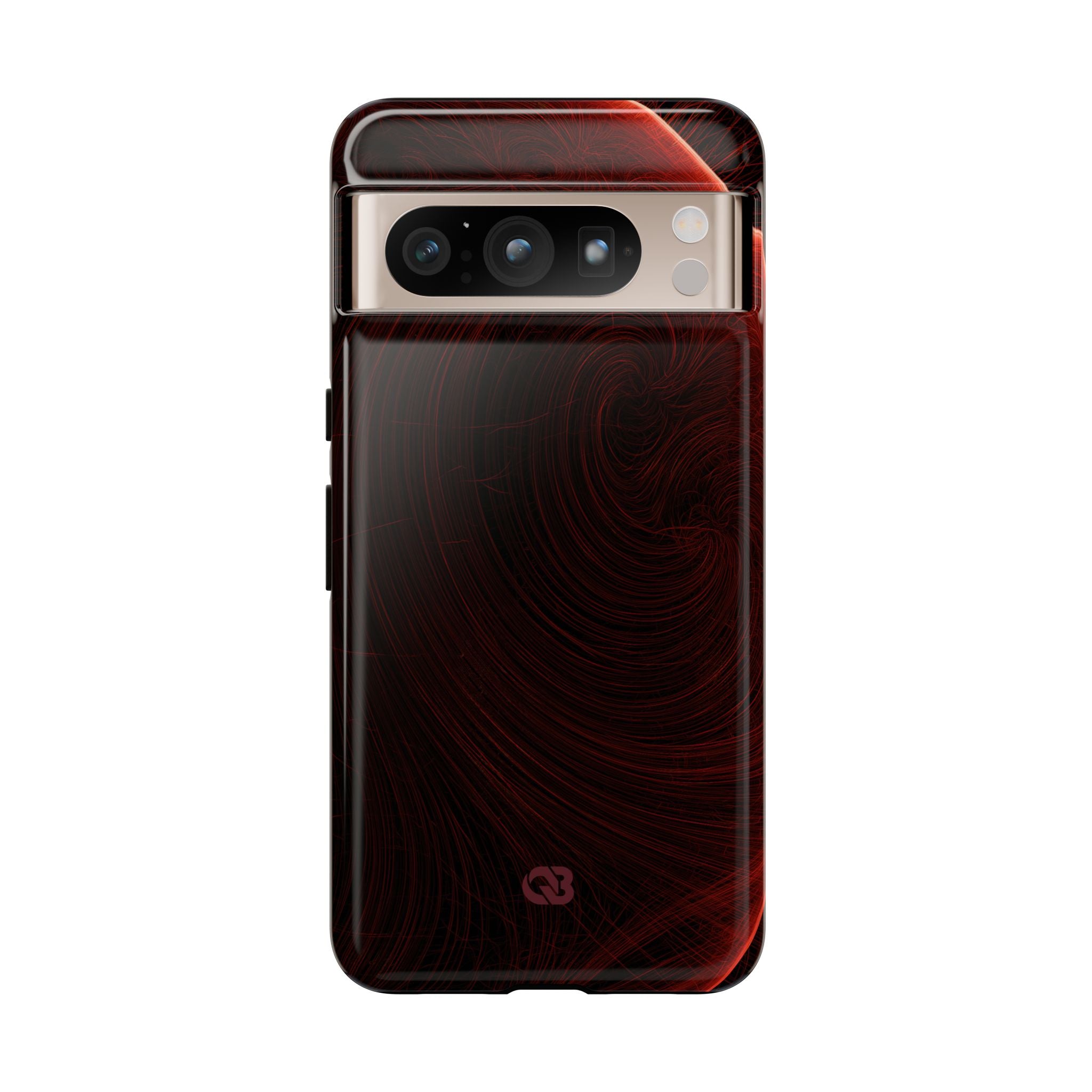 Red Tough Phone Case for Google Pixel - Crimson Flare Flux