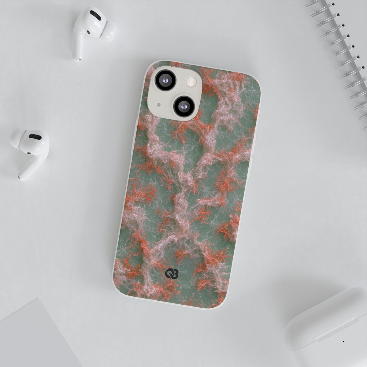 Coral Pixel Matrix · Lite Phone Case for iPhone ·  Green