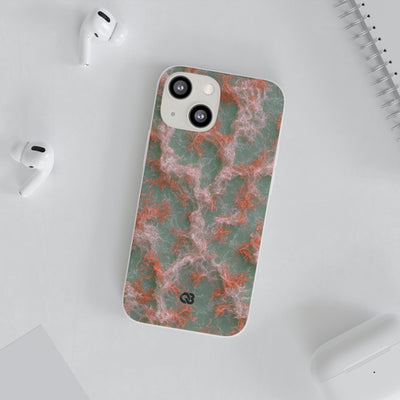 Coral Pixel Matrix · Lite Phone Case for iPhone ·  Green