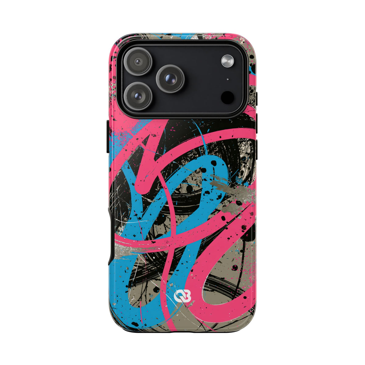 Cyber Splatter Flow · Tough Phone Case for iPhone · Pink