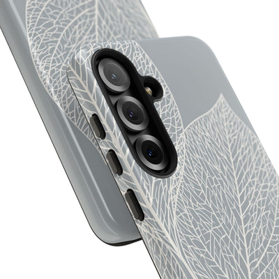 Grey Tough Phone Case for Samsung - Frosted Ash Veins