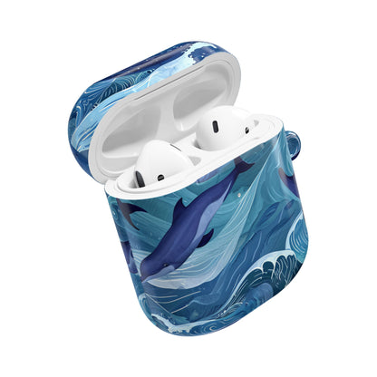 Dolphin Wave Dance - AirPods Case