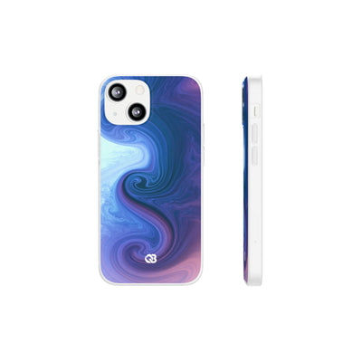 Azure Fluid Swirl · Lite Phone Case for iPhone ·  Blue