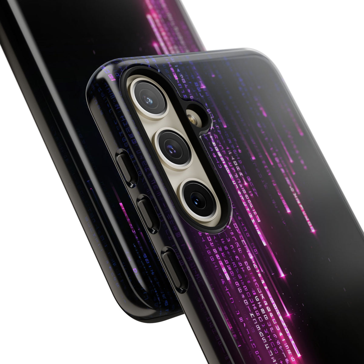 Binary Cascade · Tough Phone Case for Samsung · Black