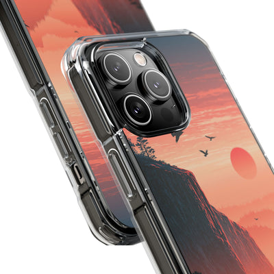 Orange Impact MagSafe Phone Case for iPhone - Crimson Ridge Flight