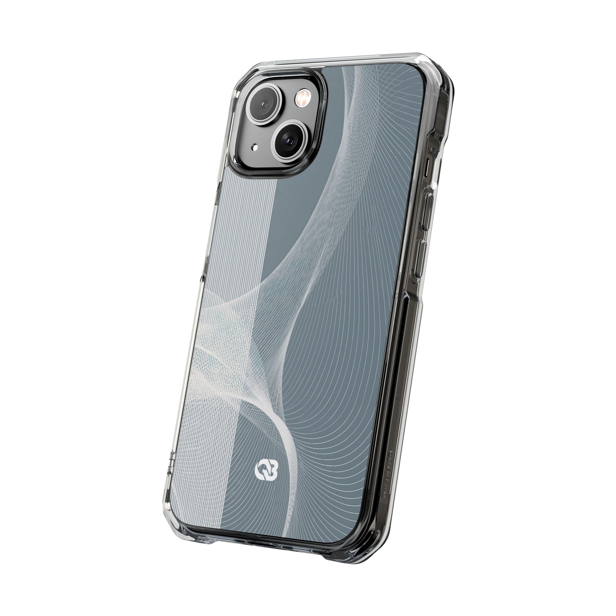 Grey Impact MagSafe Phone Case for iPhone - Slate Mesh Horizon