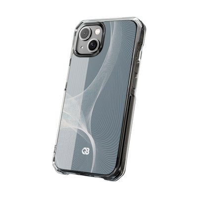 Grey Impact MagSafe Phone Case for iPhone - Slate Mesh Horizon