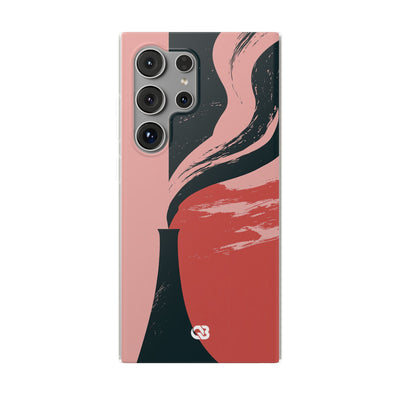 Pink Lite Phone Case for Samsung - Cinder Rose Plume
