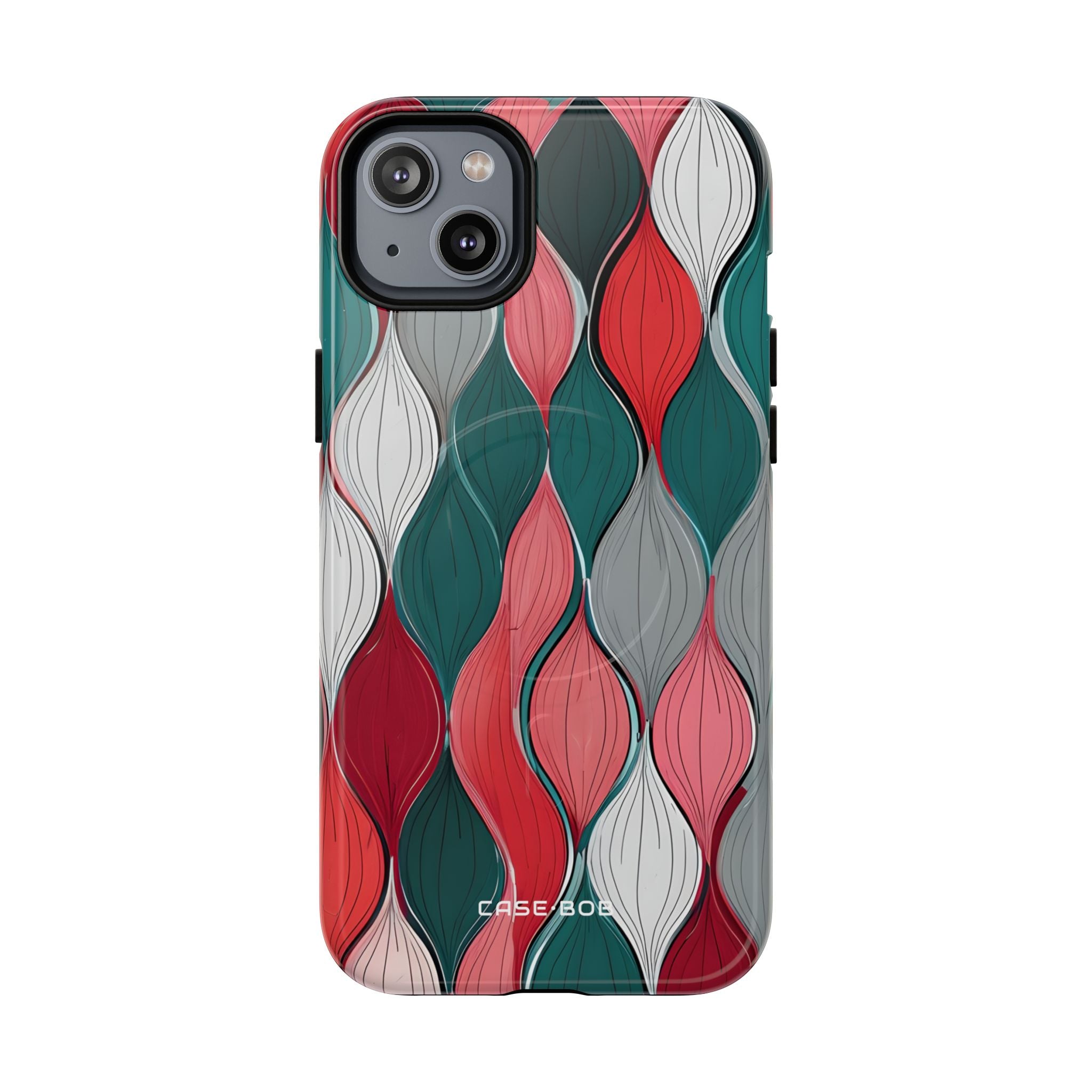 Leaf Cascade Teal iPhone 14 Plus - Kova+ suojakotelo