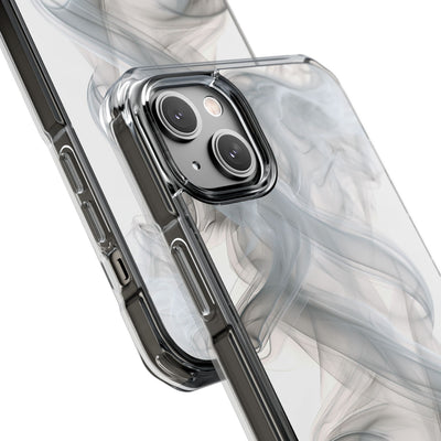 Vapor Noir · Clear Impact Magnetic Phone Case for iPhone ·  White