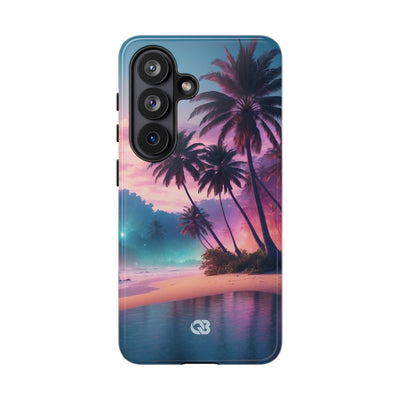 Neon Shore Palms · Tough Handyhülle für Samsung