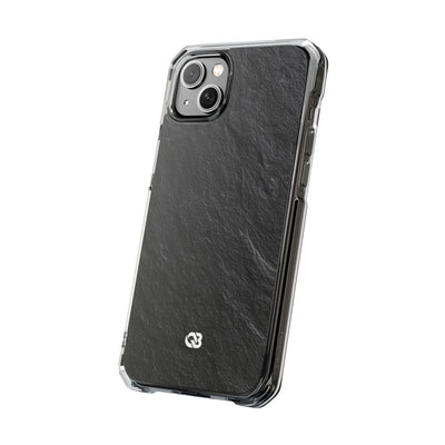 Black Impact MagSafe Phone Case for iPhone - Raw Obsidian Slate