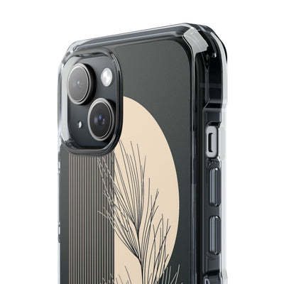 Black Impact MagSafe Phone Case for iPhone - Obsidian Sand Willow
