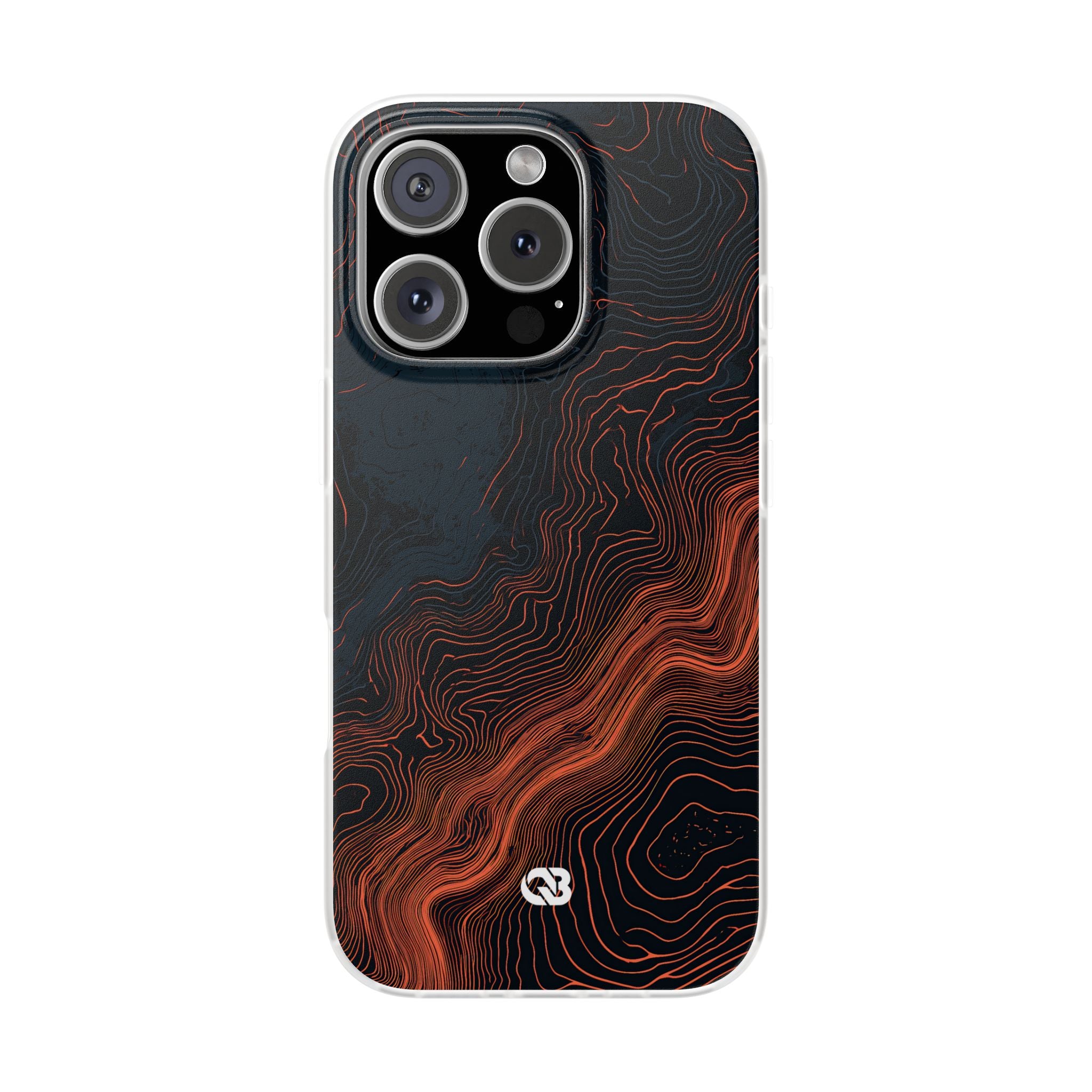 Black Lite Phone Case for iPhone - Volcanic Basalt Map
