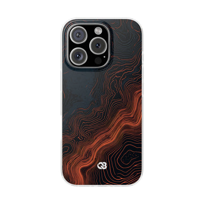Black Lite Phone Case for iPhone - Volcanic Basalt Map