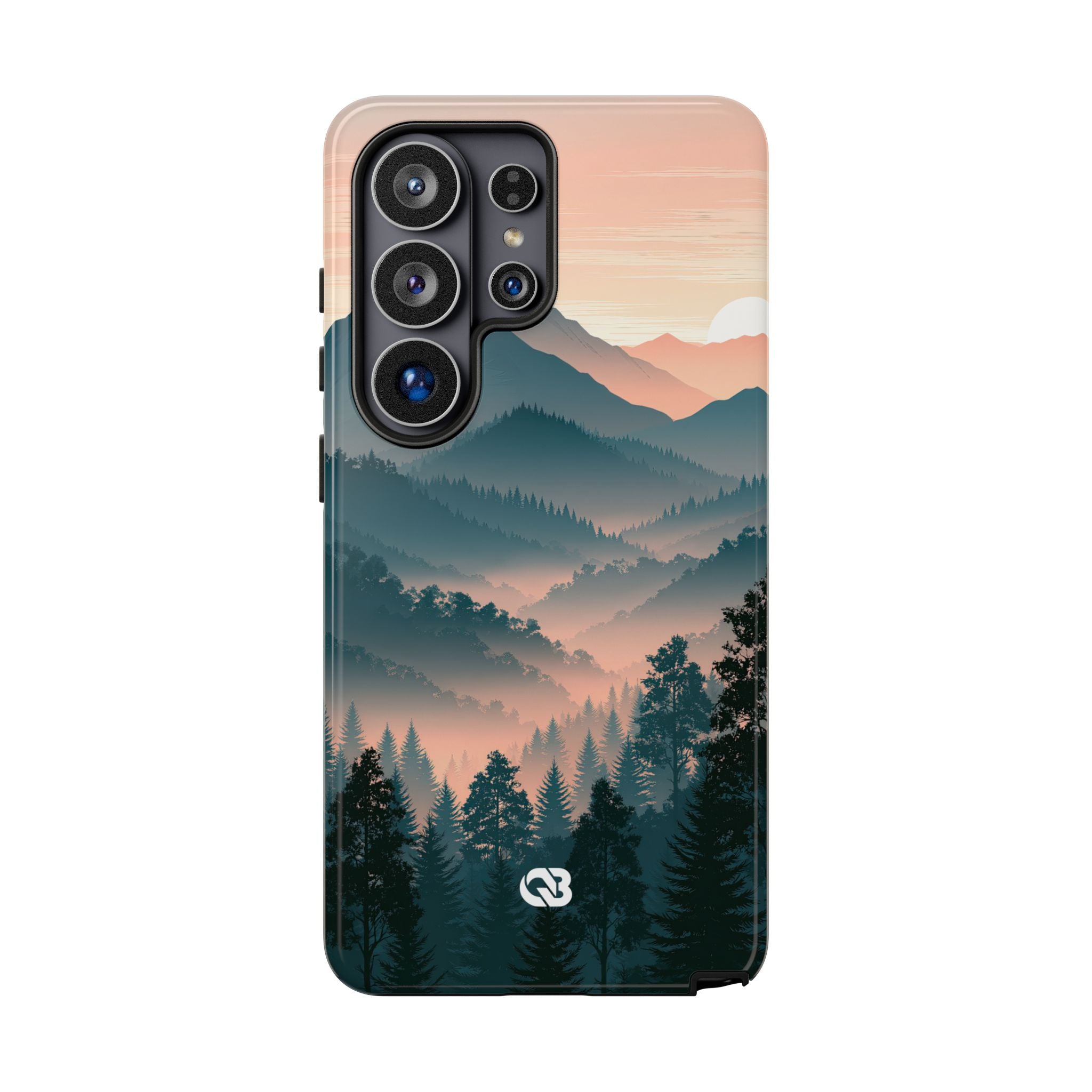 Teal Tough Phone Case for Samsung - Alpine Teal Horizon