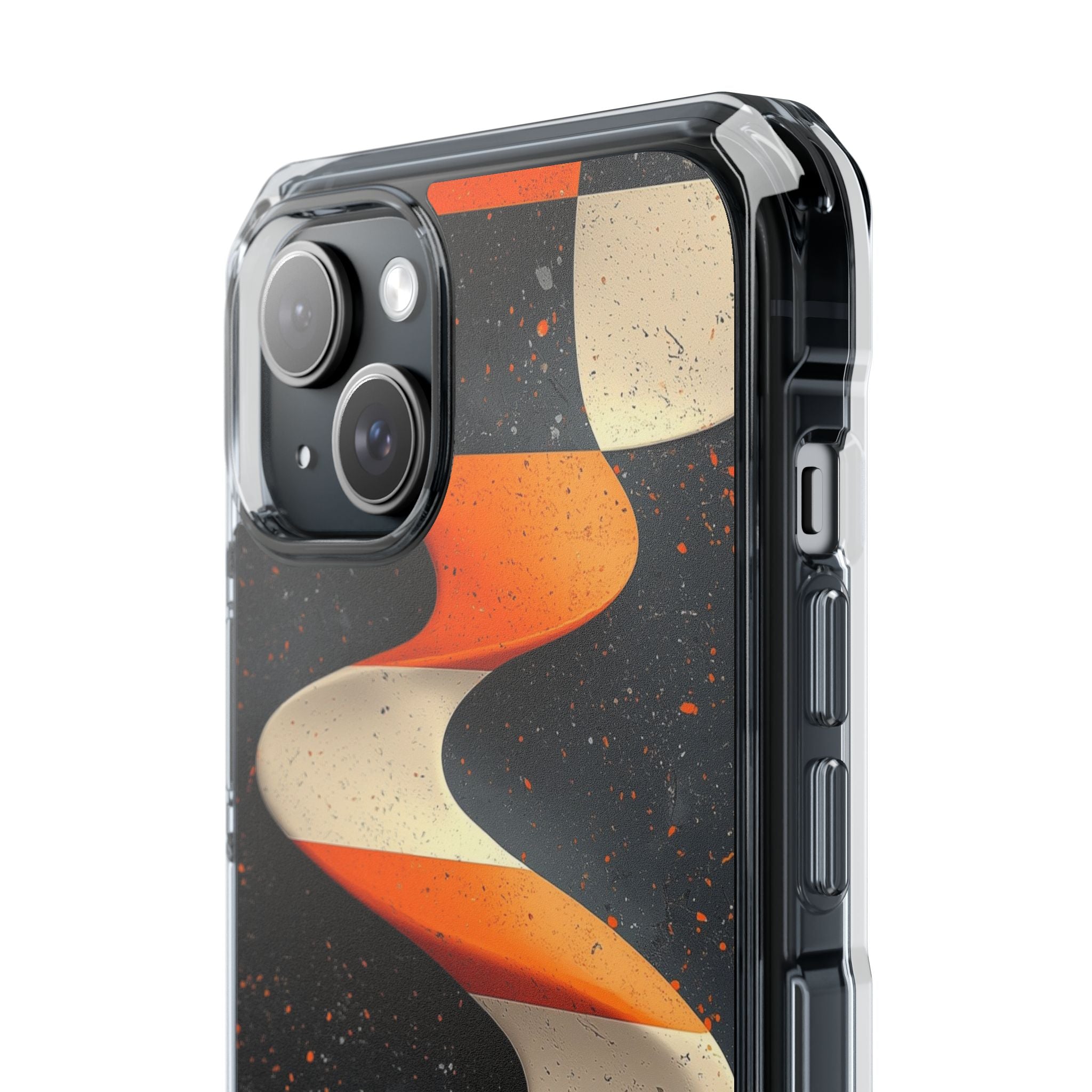 Orange Grit Twist · Impact Handyhülle für iPhone · Magsafe