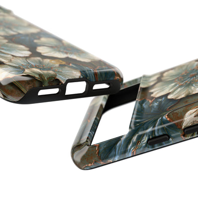 Gilded Blossom Reverie · Tough Phone Case for Pixel ·  Teal