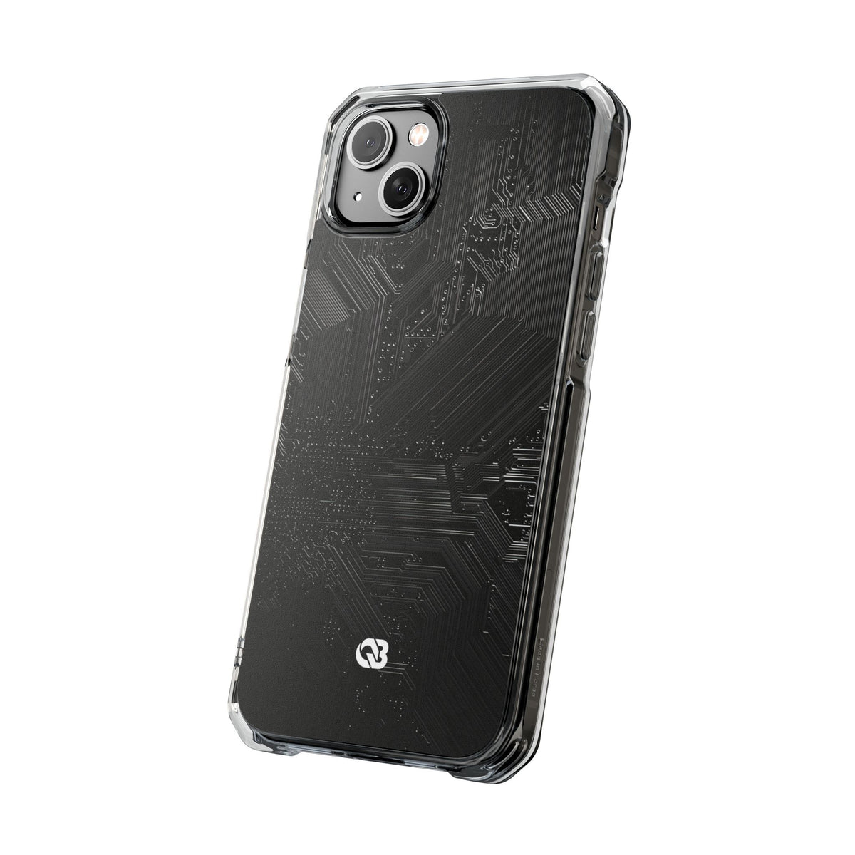 Obsidian Circuitry · Clear Impact Magnetic Phone Case for iPhone ·  Black
