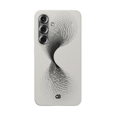 White Lite Phone Case for Samsung - Linear Torsion Grid