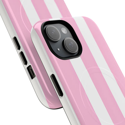 Soft Pink Stripe · Tough+ Magsafe