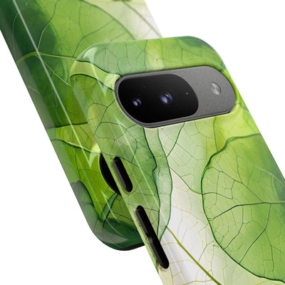Emerald Leaf Veins · Tough Phone Case for Google Pixel