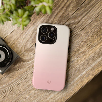 Pink Tough Phone Case for iPhone - Frosted Blush Horizon