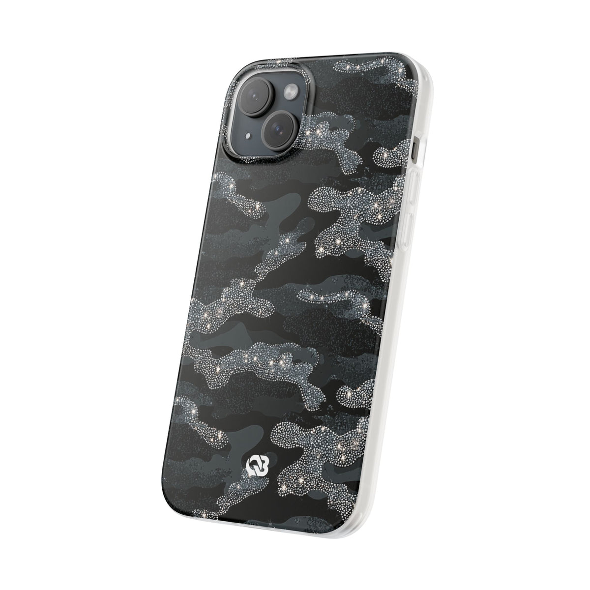 Glitter Shadow Camo · Lite Phone Case for iPhone ·  Black