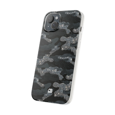 Glitter Shadow Camo · Lite Phone Case for iPhone ·  Black