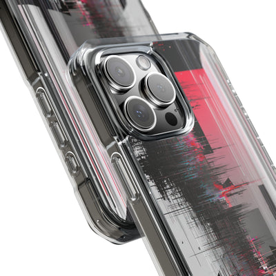 Black Impact MagSafe Phone Case for iPhone - Crimson Data Leak