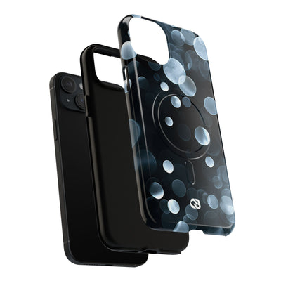 Black Tough 2.0 Magsafe Phone Case for iPhone - Silver Orbit Glow