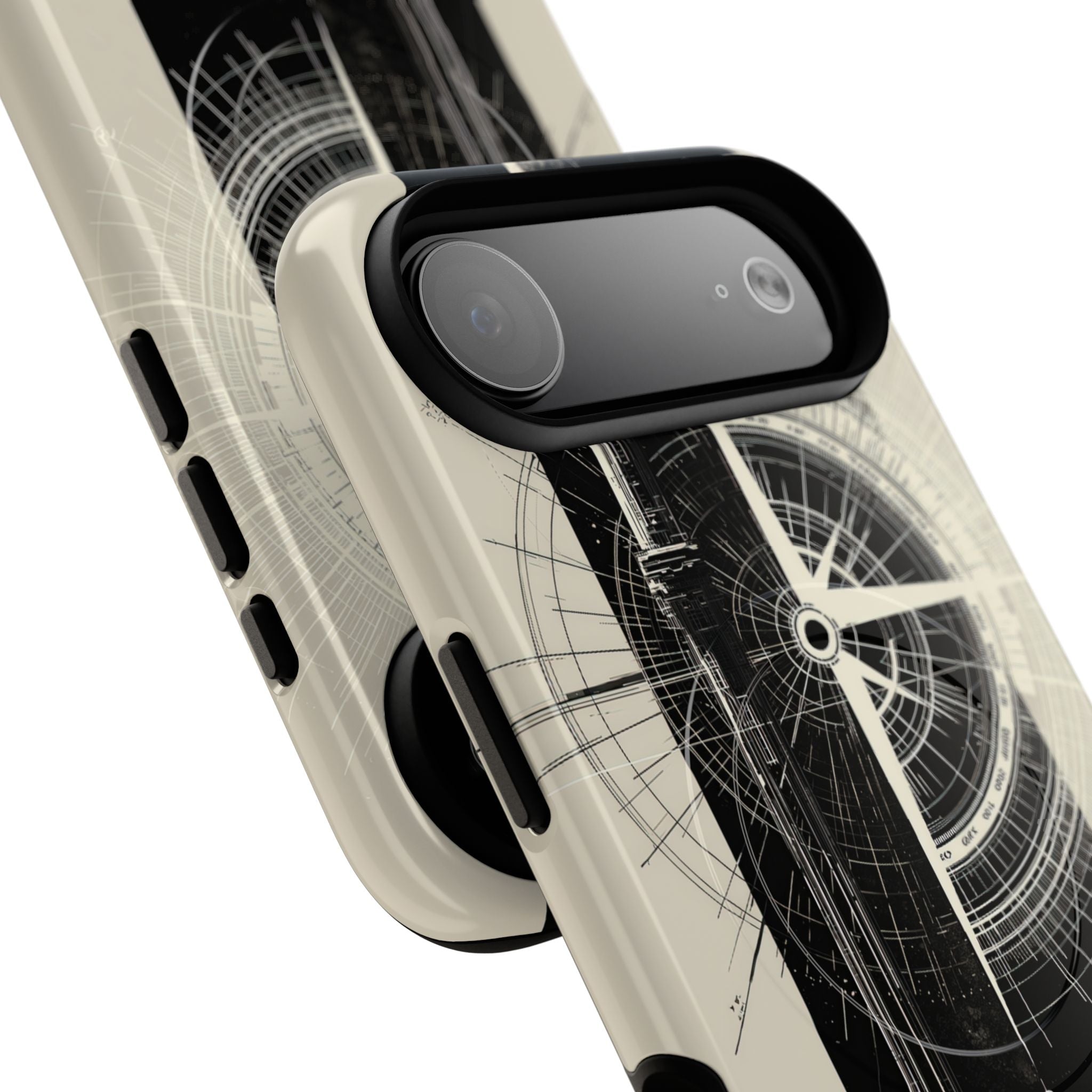 Beige Tough 2.0 Magsafe Phone Case for iPhone - Zenith Vector Spire