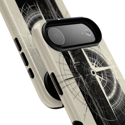 Beige Tough 2.0 Magsafe Phone Case for iPhone - Zenith Vector Spire