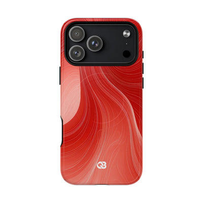 Red Tough 2.0 Magsafe Phone Case for iPhone - Crimson Silk Strands