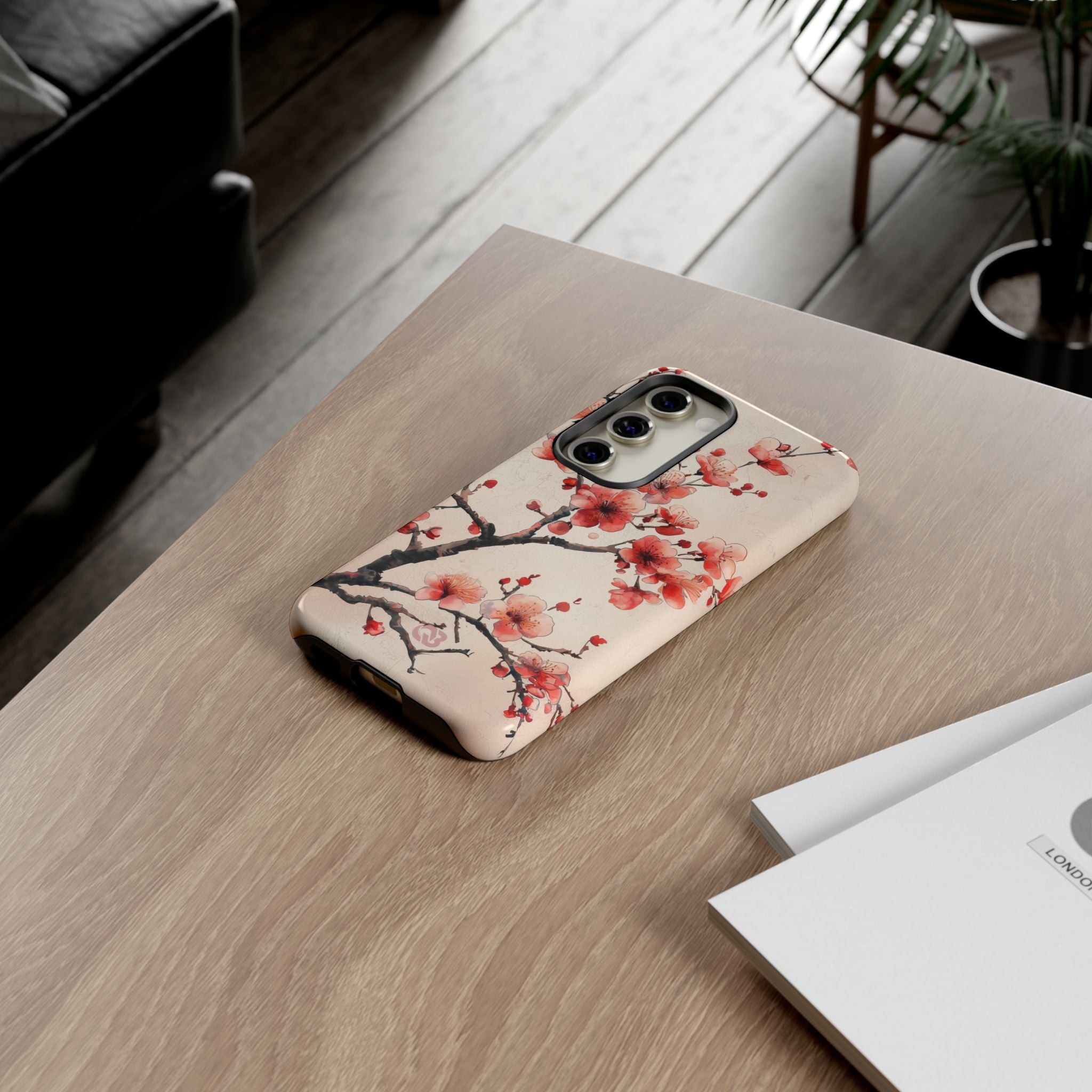 Crimson Silk Flora · Tough Phone Case for Samsung