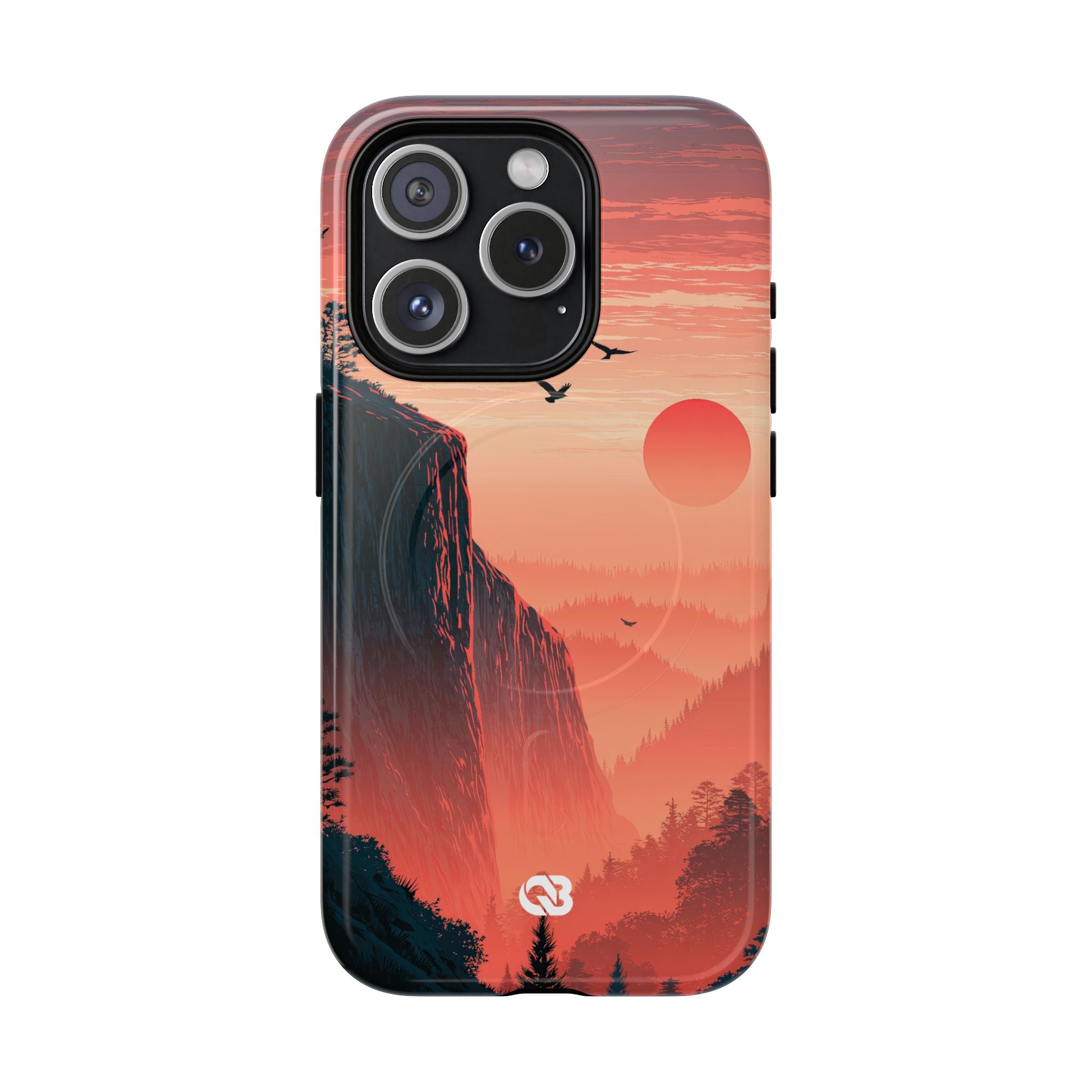 Orange Tough 2.0 Magsafe Phone Case for iPhone - Crimson Ridge Flight