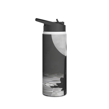 Moonlit Silence - Stainless Steel Water Bottle