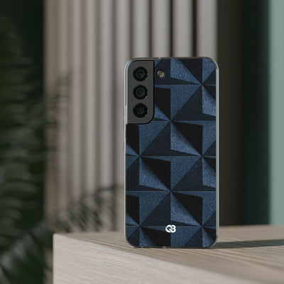 Blue Lite Phone Case for Samsung - Indigo Basalt Facets