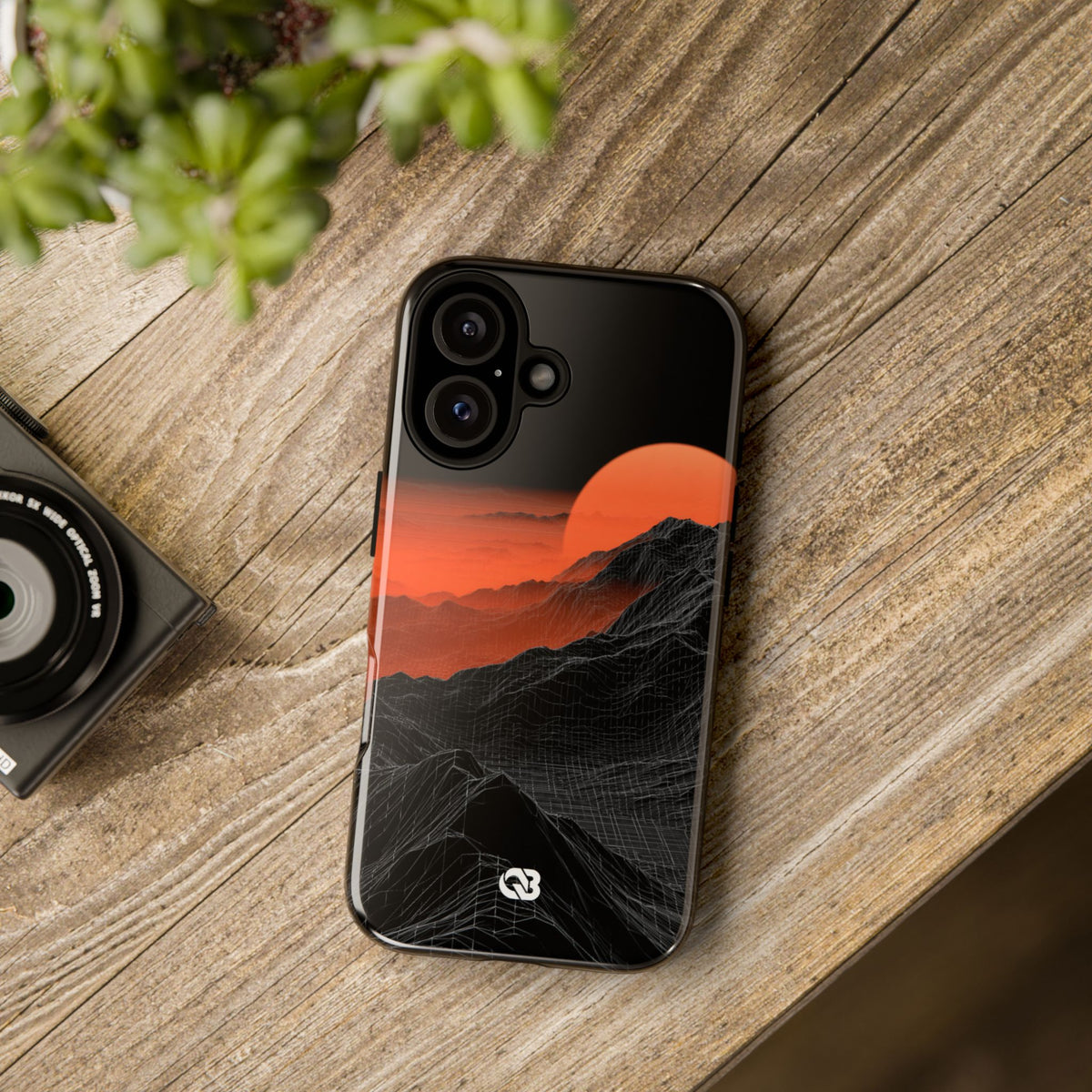 Solar Ridge Mesh · Tough Phone Case for iPhone · Black