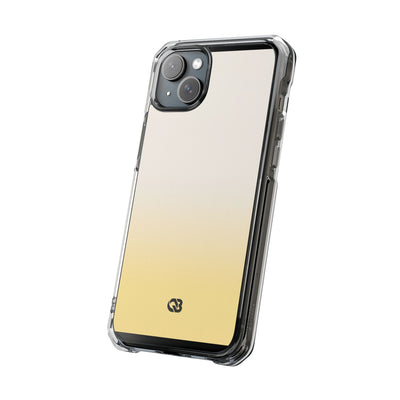 Solar Cream Ombre · Clear Impact Magnetic Phone Case for iPhone · Yellow