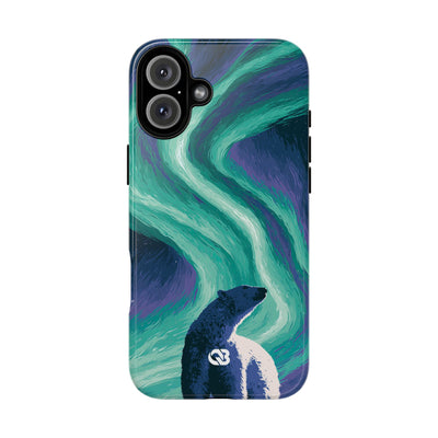 Arctic Aurora Bear · Tough Phone Case for iPhone · Teal