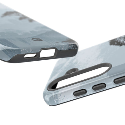 Grey Tough Phone Case for Samsung - Steel Slate Zen