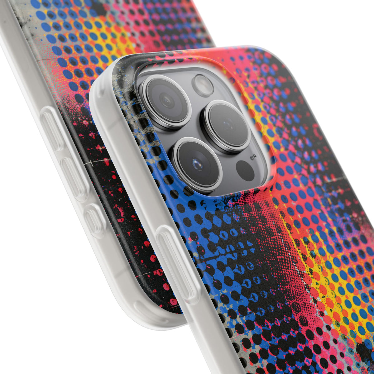 Chromatic Halftone Grid · Lite Phone Case for iPhone ·  Blue