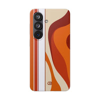 Orange Lite Phone Case for Samsung - Terracotta Metro Line